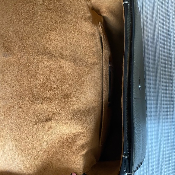 Coach Georgie Saddle Crossbody Purse Shoulder Bag In Colorblock With Whipstitch - Picture 2 of 7